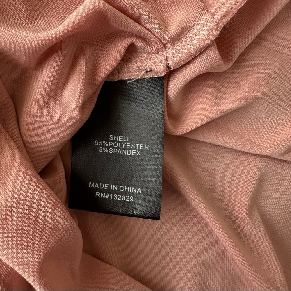 Michael Costello x Revolve Ruched Bodycon Mini Dress in Pink Size Medium - Picture 8 of 8